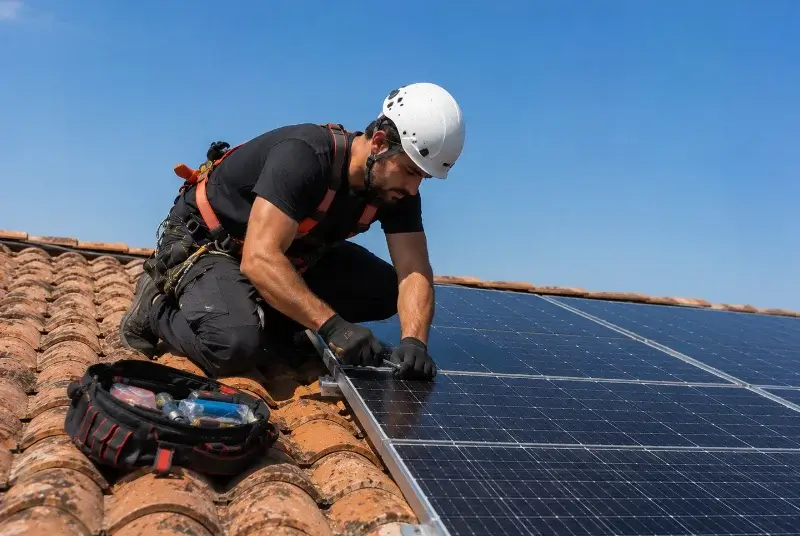 Maintenance et monitoring de panneaux solaires à Saint-Romans